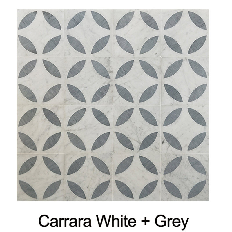 Carrara White + Grey